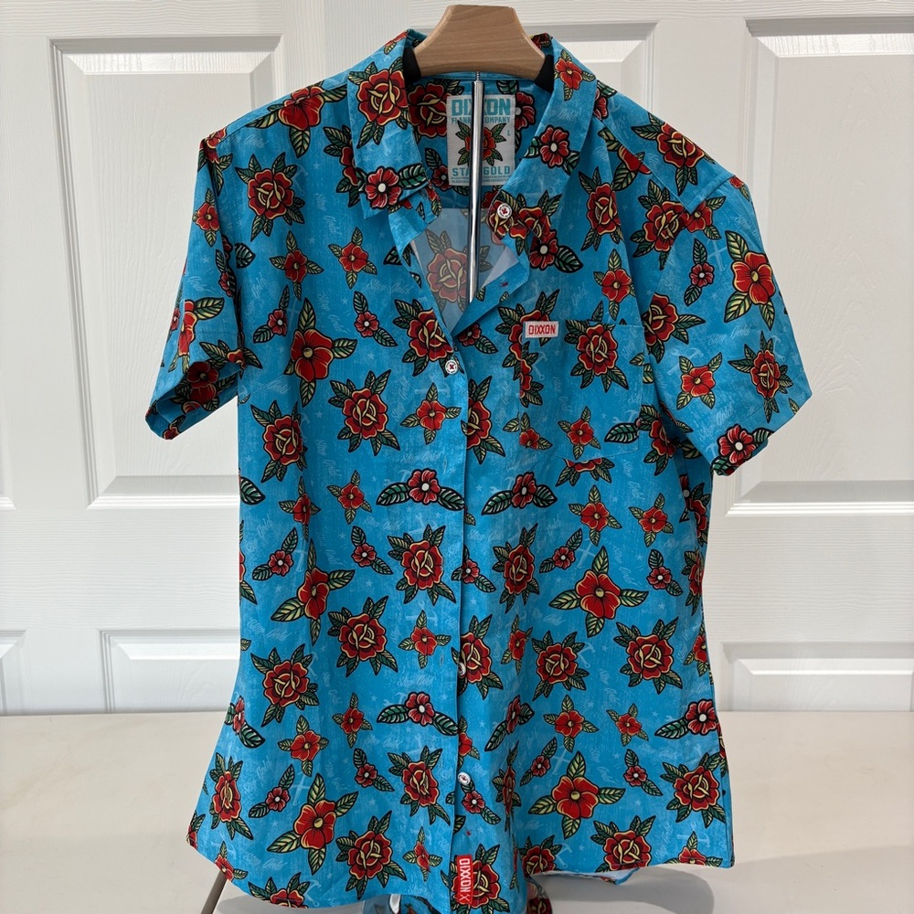 Dixxon bamboo button-up floral print